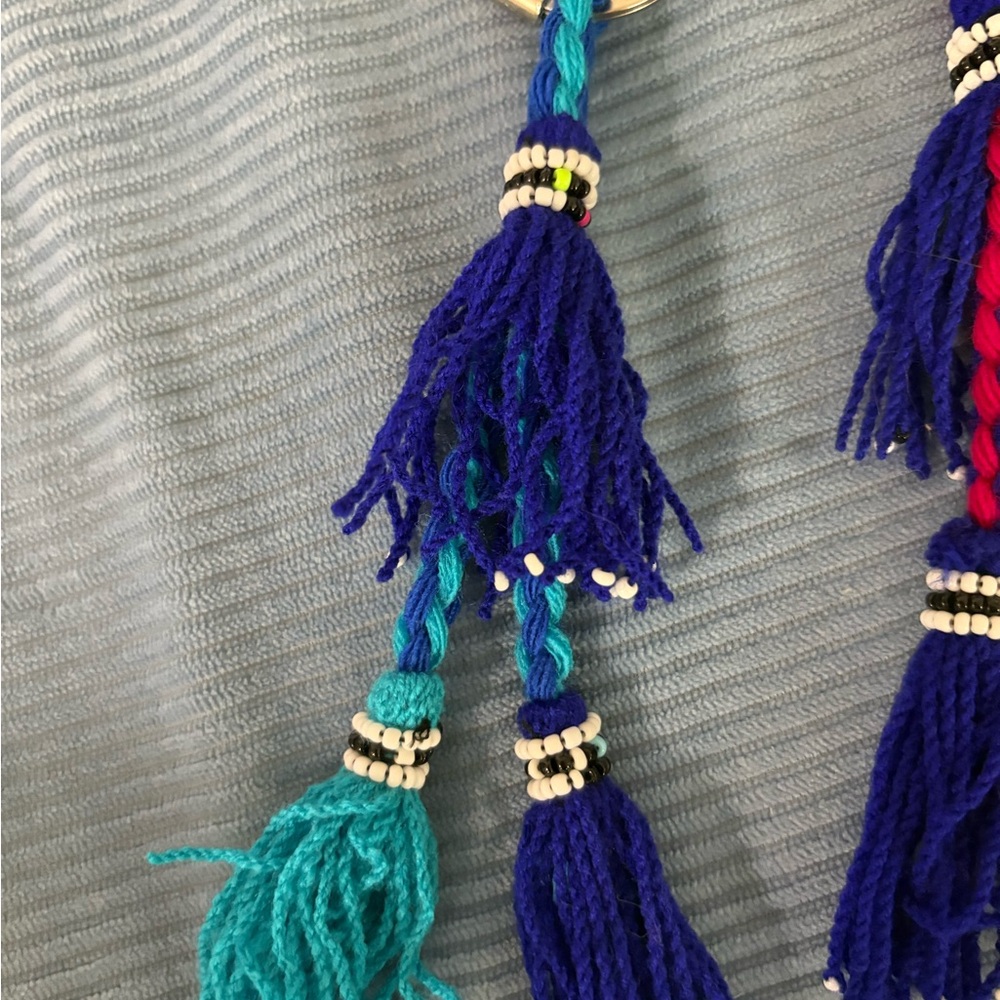 Colorful Tassel Keychain - Multicolor Decorative Accessory - Picture 2 of 4
